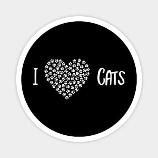 I Love Cats Magnet